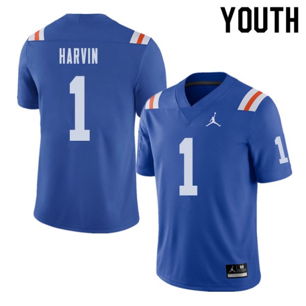 Jordan Brand Youth #1 Percy Harvin Florida Gators Throwback Alternate College Football Jerseys